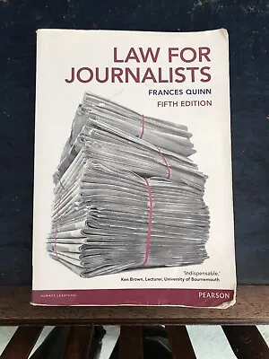 Law For Journalists Book • £20