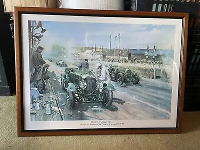 Bentley At Le Mans Large Framed Print • £10