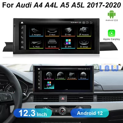 For Audi A4 A4L A5 A5L 2017-2020 GPS Navi Car DVD Radio Player Stereo BT Carplay • $473.33