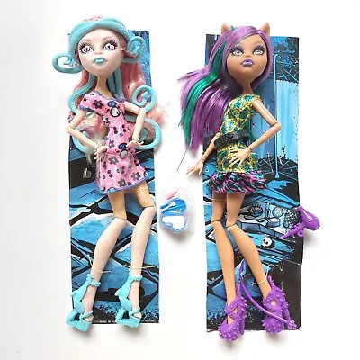 Monster High Viperine Gorgon Clawdeen Wolf Scare & Make Up Doll 2014 - NO BOX • $90