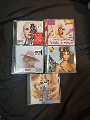 5 CD's Bundle Female Artists Madonna-Beyonce-Christina-Lady Gaga-Nicki Minaj • $19.95