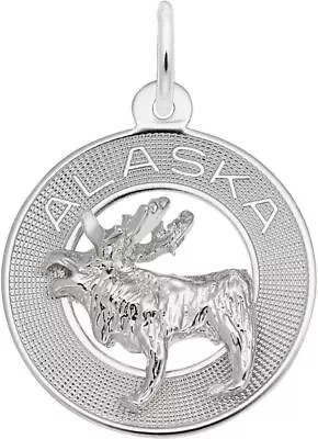 Sterling Silver Alaska Moose Ring Charm By Rembrandt • $45