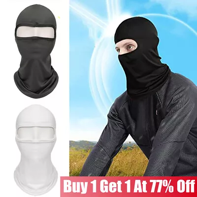 Balaclava Face Mask UV Protection Ski Sun Hood Tactical Mask For Men Women Black • £3.29