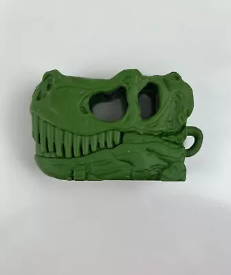 Green T. Rex Dino Skull Head Toy Box Opens & Closes Carrying Case Jurassic Park • $6.40