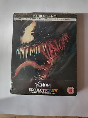 Venom [4K Limited Edition Steelbook] [Blu-ray] [2018] Limited Edition • £40