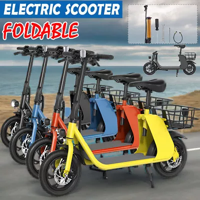 450W Sports Electric Scooter With Seat Electric Moped Adult For Commuter US • $359.99