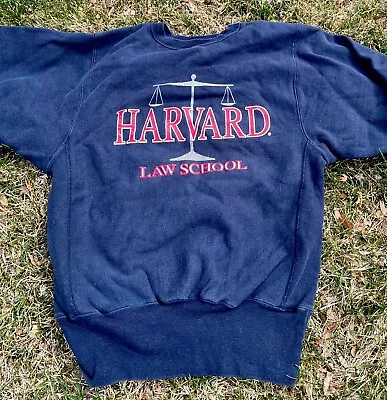 Vintage Harvard Law School - Champion Reverse Weave Sweatshirt • $78.99