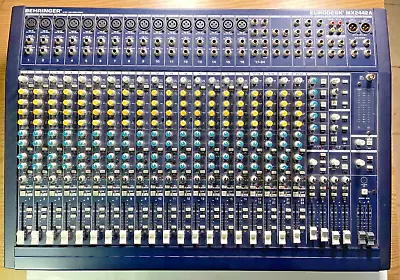Behringer Eurodesk MX2442A 24 Channel Mixing Console W/Power Supply • $199.95