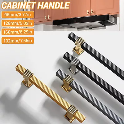 Door Handles Kitchen Cupboard Cabinet Drawer Alloy T Bar Handle 96/128/160/192mm • £5.49