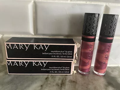 Lot Of 2 Mary Kay Nourishine PLUS Lip Gloss CREATE CHANGE NIB LOT/2 • $22.45