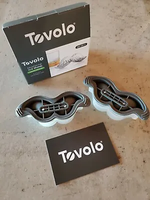 Set Of 2 Tovolo Mustache Slow Melting Ice Molds Adds A Little Fun To Any Drink • $9.50