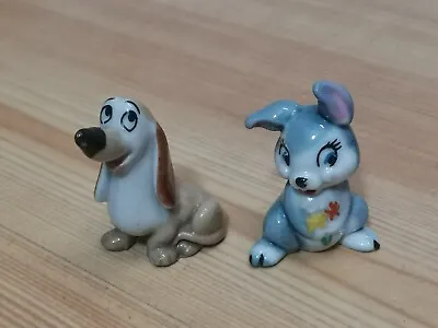Vintage 1950's Wade Whimsies Disney Dachsie & Thumper - Hat Box Collection • £11.99