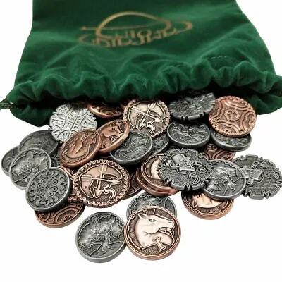 $62.61 • Buy TAVERN CHANGE RPG COIN STARTER SET Fantasy Tabletop Metal Tokens Campaign Coins