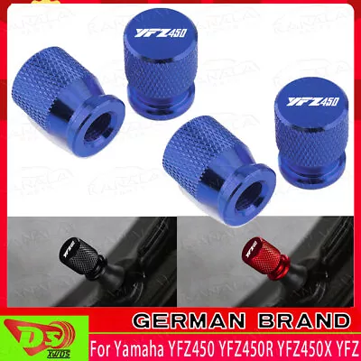 For Yamaha YFZ450 YFZ450R YFZ450X YFZ CNC Wheel Tire Valve Stem Caps Covers • $7.43