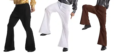 Adult 70s Disco Flares Pants Trousers Mens Costume • $21.99