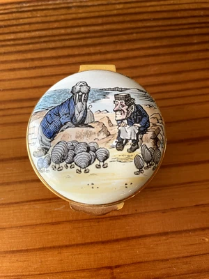 $9.99 • Buy Crummles Round Enamel Trinket Box  The Walrus & The Carpenter  By Lewis Carrol