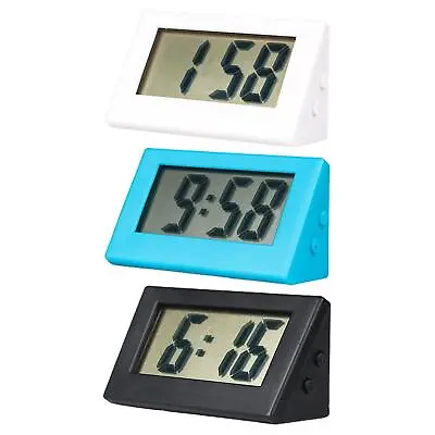 £5.19 • Buy Digital LCD Tabletop Clock Car Vehicle Dashboard Clock Desk Time Small Clock