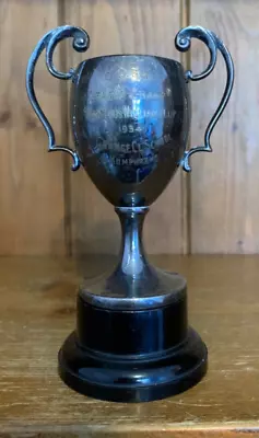 1934 Vintage Silver Plate Trophy Trophies Loving Cup • $35.36