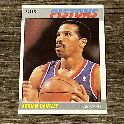 Adrian Dantley 1987 Detroit Pistons 87-88 Fleer Basketball #24 Of 132 Pack Fresh • $1.03