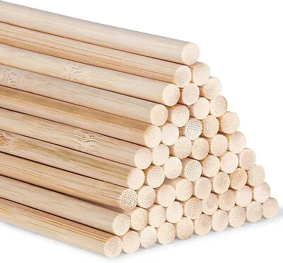 30cm Wooden Craft Sticks - Hardwood Dowels Poles Rods Craft 9mm Dia Pack Of 20 • £9.49