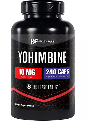 Healthfare Yohimbine HCL 10mg | 240 Capsules Support Energy Max Potency Formula • $19.99