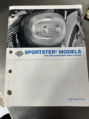 Harley Davidson Original Oem Parts Catalogue Catalog 2004 Sportster 99451-04 XL • $52