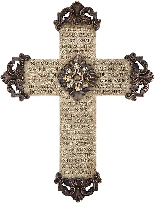 Chostky Hanging Crucifix Wall Cross Catholic 12.4in Resin Wall Cross Christian • £19.10