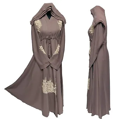 Women's Nida Umbrella Abaya Jalabiya Long Dress • £44.99