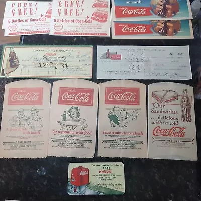 Vintage Coca-Cola COLLECTIBLES Lot  RC COLA Memorabilia Norman Rockwell Amoco • £47.68