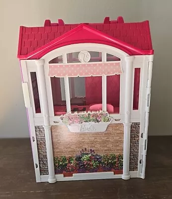 Barbie 2014 Mattel Glam Getaway Fold N’ Go Doll House Collection Home Apartment • $30