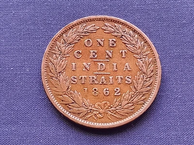 £12 • Buy India Straits Settlements 1862 1 Cent (malaya) Better Grade