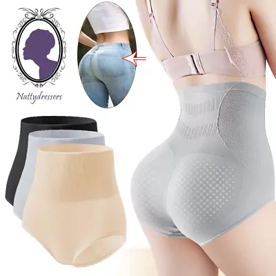 Womens High Waist Body Easy Shaper Tummy Control Briefs Shapewear Slim Underwear • £2.99