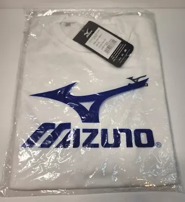 Mizuno Promo Dry Science S/S Shirt Size XS Xtra Small White Logo Tee T Shirt New • $12.99