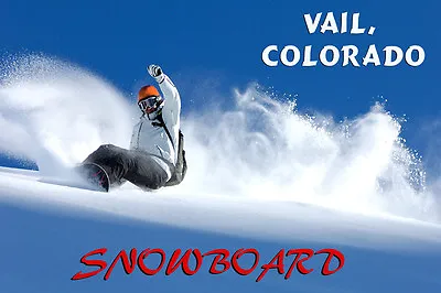 $21.06 • Buy Snowboard Vail Colorado Amaerican Ski Winter Sport Vintage Poster Repro FREE SH
