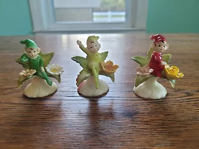 Set Of 3 Vintage Pixie / Fairy Elves Cake Toppers • $24