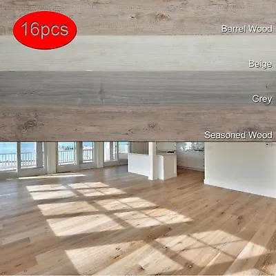 Vinyl Plank Flooring Self Adhesive Peel And Stick Bathroom Wood Floor - 16 PCS • $25.99