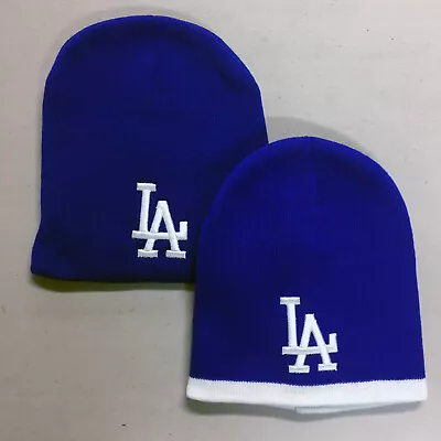 Los Angeles Dodgers Short Beanie Embroidered LA Skull Cap Hat Men LAD Logo • $20.66