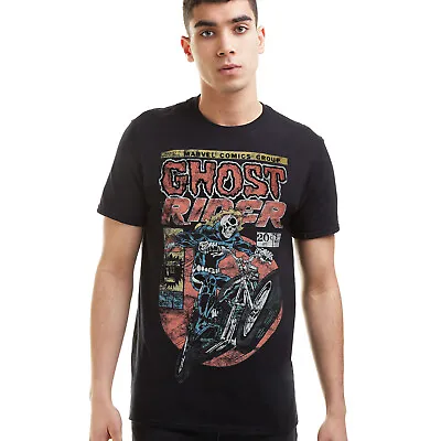 Ghost Rider Mens T-shirt Black S-XXL Official Marvel • £13.99