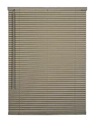 CORDLESS MOCHA Aluminum Horizontal 1 Inch Mini Blind Choose Your Size Child Safe • $32.16