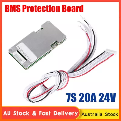 New 24V 20A 7S Lithium Li-ion LiFePO4 Battery BMS Protection Board Cell 7 Series • $13.28