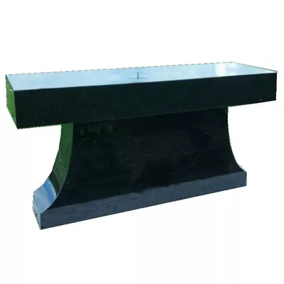 Cremation Cemetery Bench - Headstone - 2 Niche - Engraving & Base Available • $2199