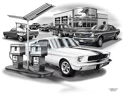 Mustang 646566 Muscle Car Art Auto Print #2102  Free Usa Shipping  • $22.49