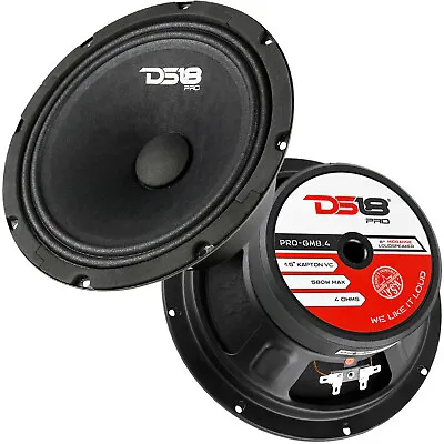 2 DS18 PRO-GM8.4 8  1160W Midrange Loudspeaker 4 Ohm Car Audio Mid Bass Speakers • $67.80