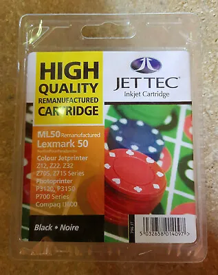 Jet Tec L50 Quality Replacement Lexmark No50 17G0050 Black Inkjet Cartridge • £9.99