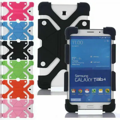 For 10 -10.1  Inch Tablet Universal Case Adjustable Shockproof Silicone Cover LA • $12.99