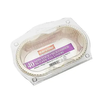 Caroline Non Stick Siliconised Cake Tin Liners White 1lb 40Pk 1716 • £9.34