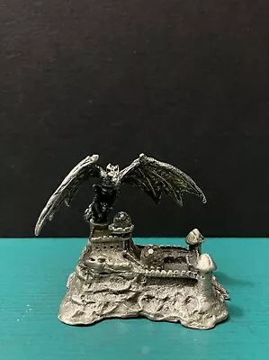 Gallo Pewter Dragon Gargoyle Castle Tower Fantasy Diorama Miniature Figurine D&D • $39.99