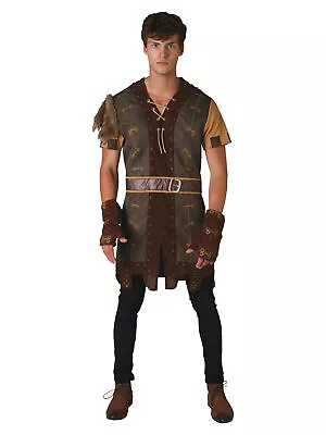 Mens Robin Hood Costume Prince Of Thieves Medieval Adult Stag Halloween Outfit • £15.09