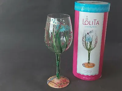 Lolita Dragonfly Bejewelled Wine Glass - Boxed • £18.99