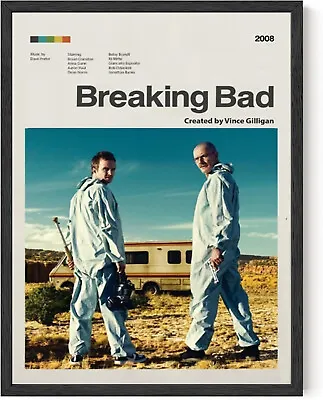 Breaking Bad Crime Tv Series Walter White Jesse Pinkman Minimalist Decor Poster • $21.99